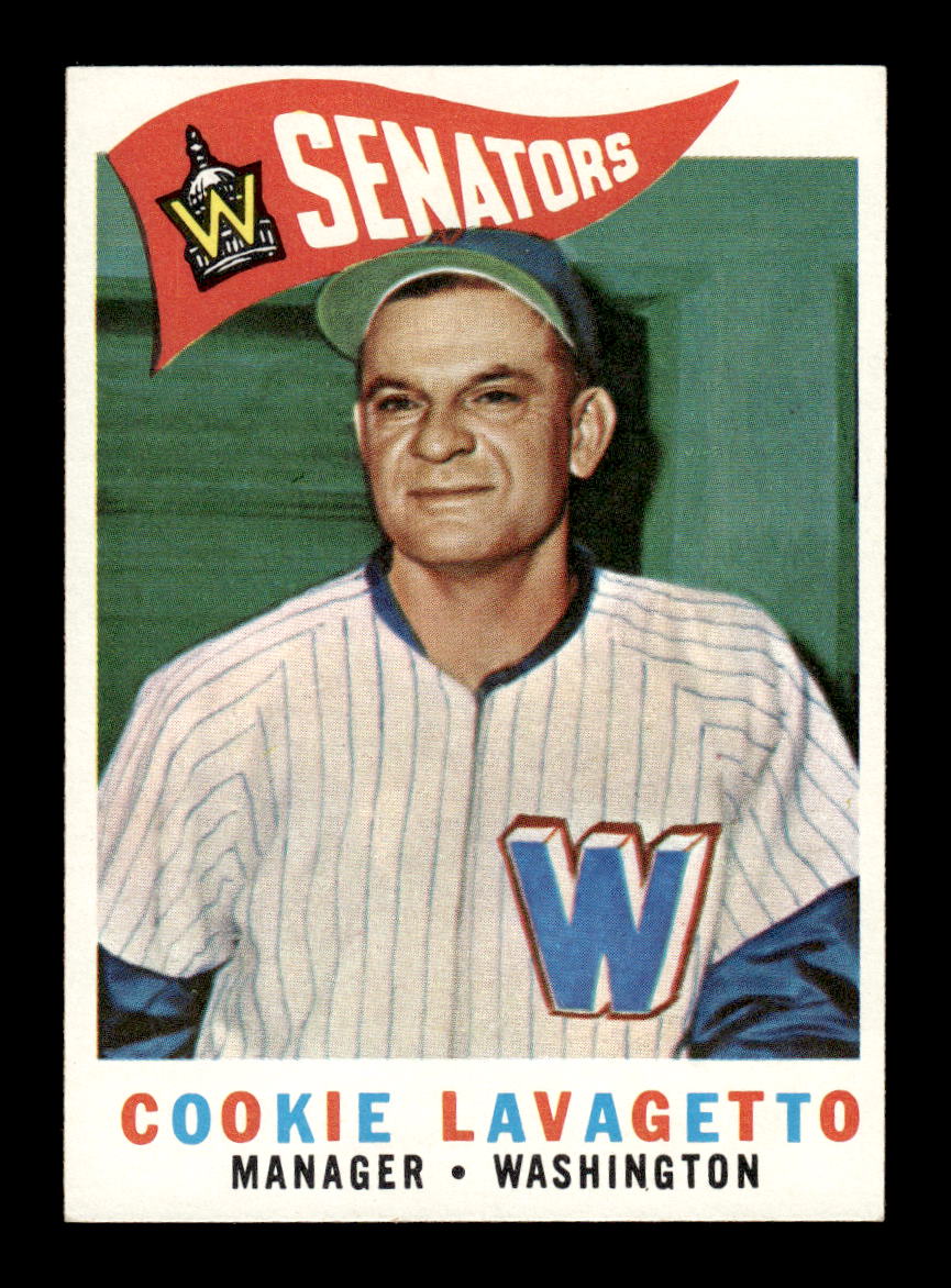 1960 Topps #221 Cookie Lavagetto Washington Senators EXMT KC10008874