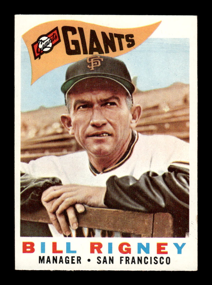 1960 Topps #225 Bill Rigney San Francisco Giants EXMT KC10008878