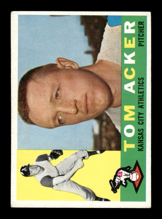 1960 Topps #274 Tom Acker Kansas City Athletics EXMT KC10008909