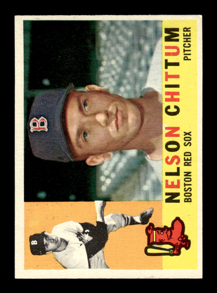 1960 Topps #296 Nelson Chittum Boston Red Sox EXMT KC10008927
