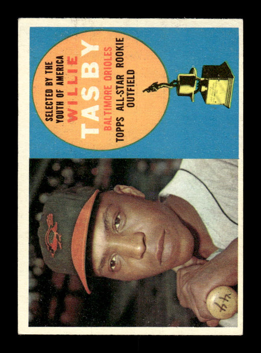 1960 Topps #322 Willie Tasby Baltimore Orioles EXMT KC10008947