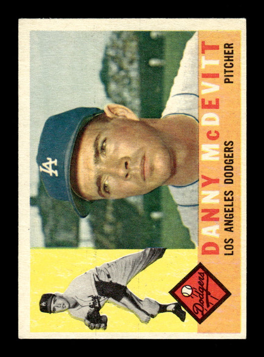 1960 Topps #333 Danny McDevitt Los Angeles Dodgers EXMT KC10008954