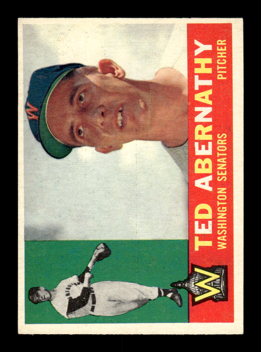 1960 Topps #334 Ted Abernathy Washington Senators EXMT KC10008955