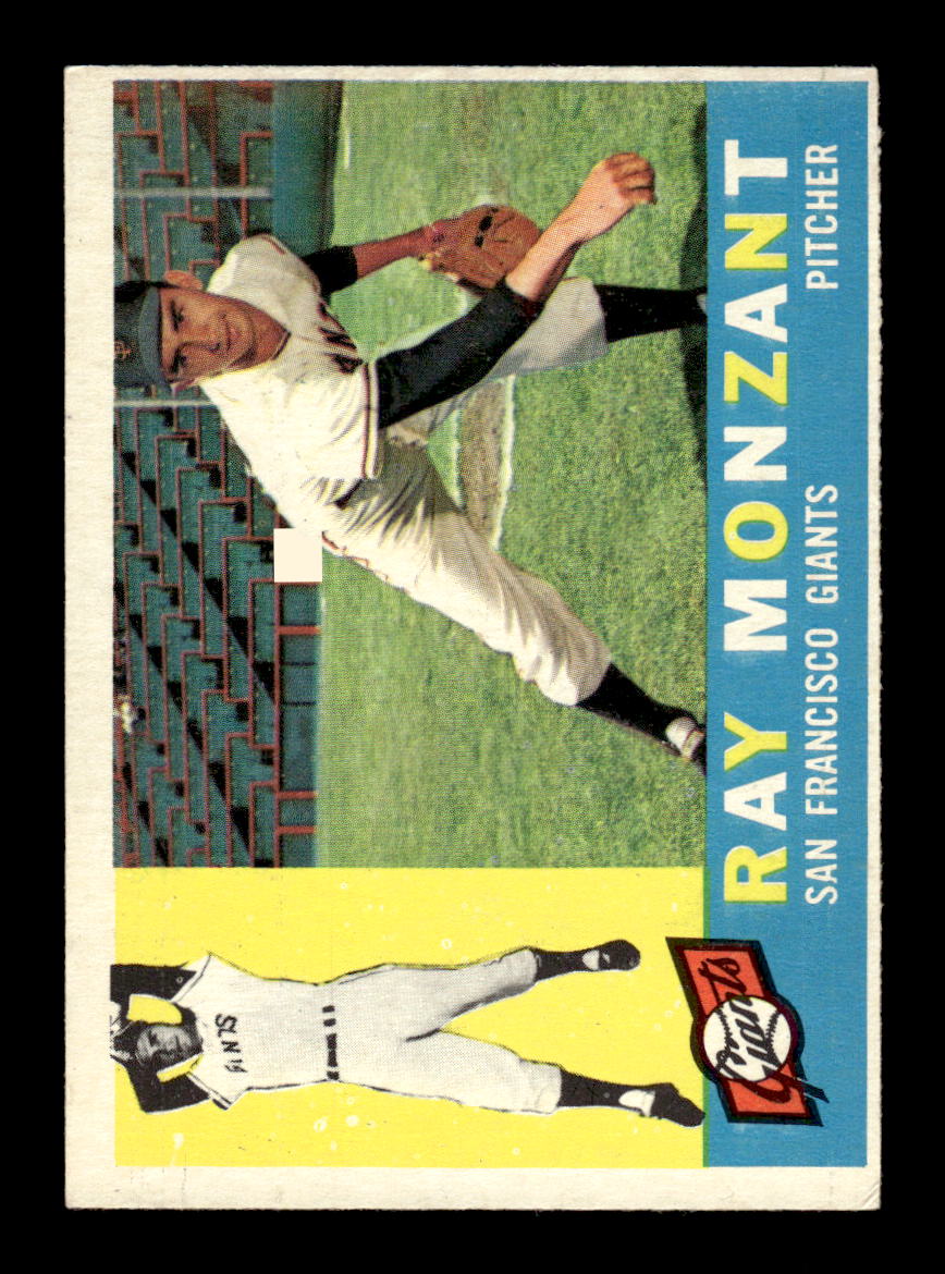 1960 Topps #338 Ray Monzant San Francisco Giants EXMT KC10008958