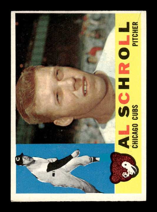 1960 Topps #357 Al Schroll Chicago Cubs EXMT KC10008968