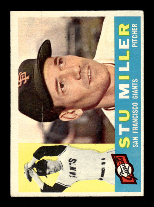 1960 Topps #378b Stu Miller San Francisco Giants EXMT KC10008983