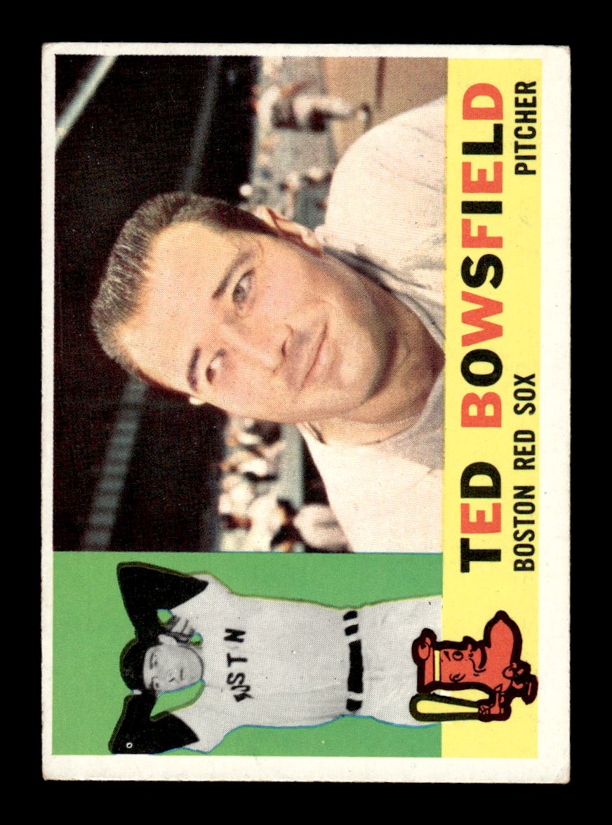1960 Topps #382b Ted Bowsfield Boston Red Sox EXMT KC10008986