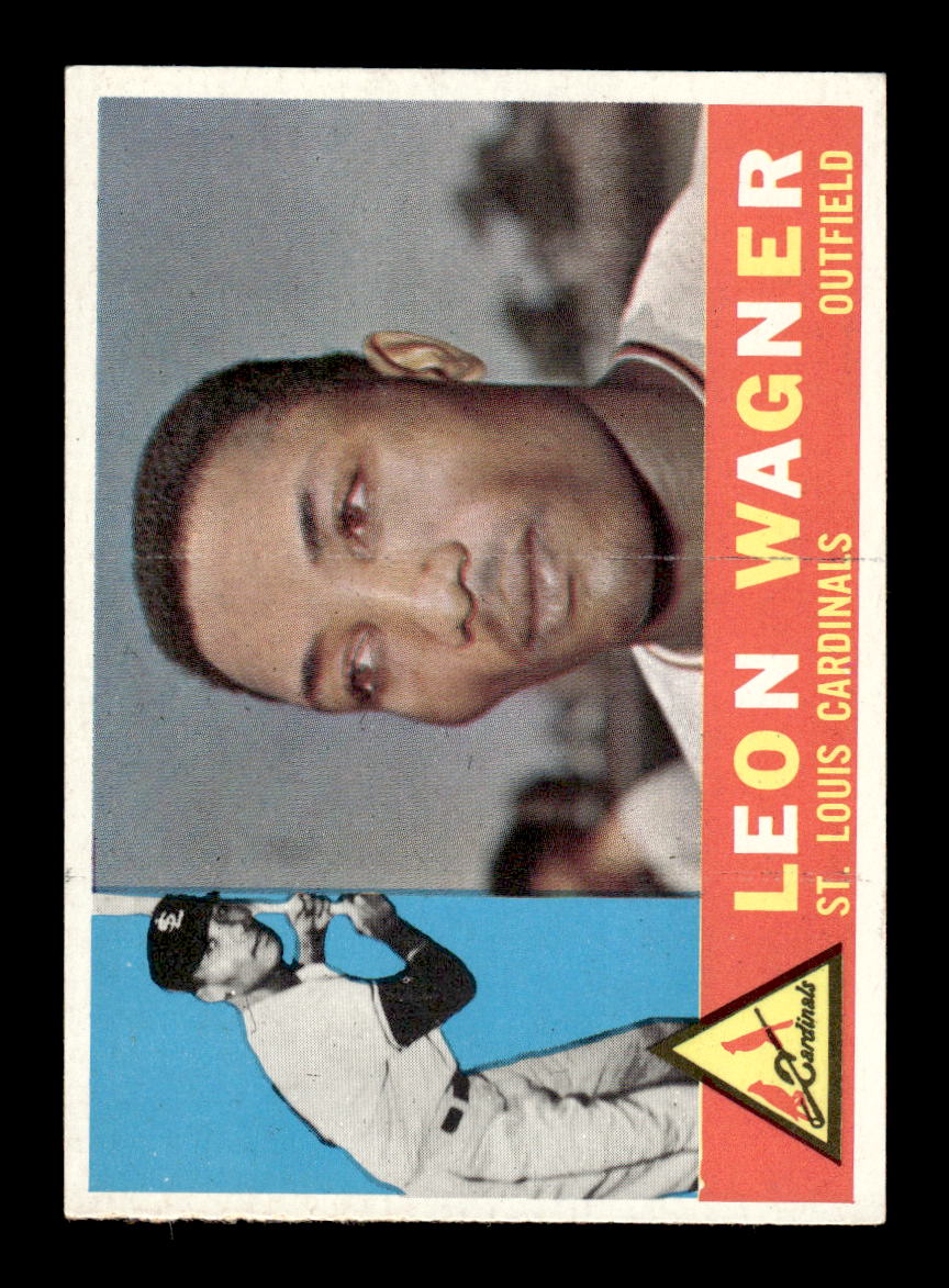 1960 Topps #383b Leon Wagner St. Louis Cardinals EXMT KC10008987