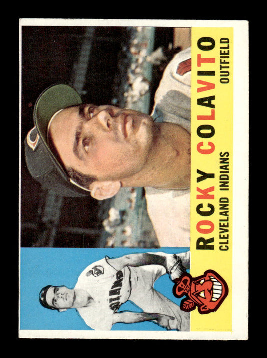 1960 Topps #400a Rocky Colavito Cleveland Indians EXMT KC10008995