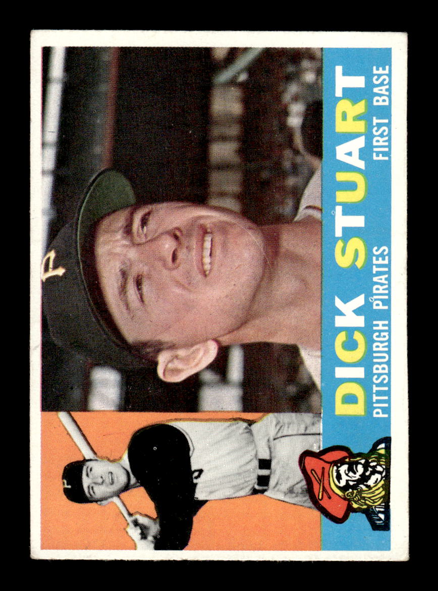 1960 Topps #402a Dick Stuart Pittsburgh Pirates EXMT KC10008997