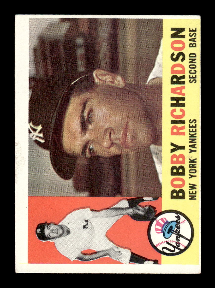 1960 Topps #405b Bobby Richardson New York Yankees EXMT KC10008999