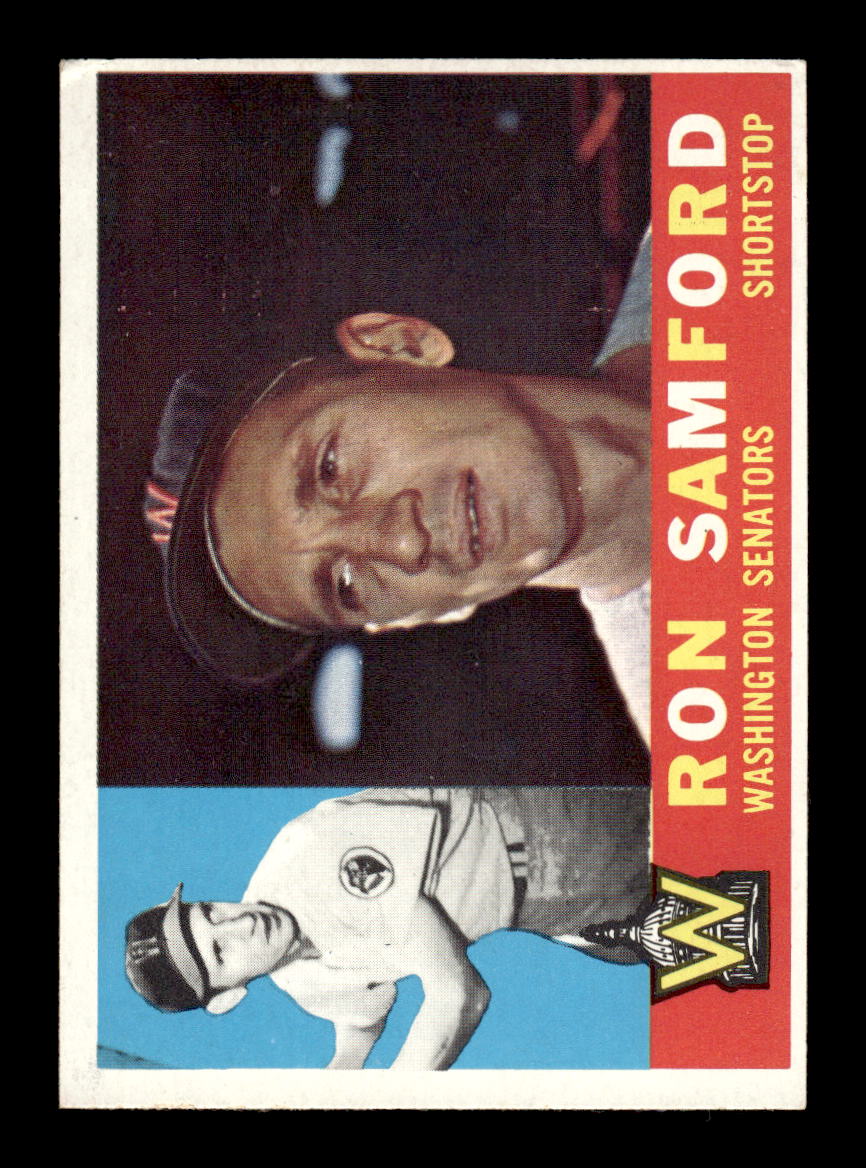 1960 Topps #409b Ron Samford Washington Senators EXMT KC10009002