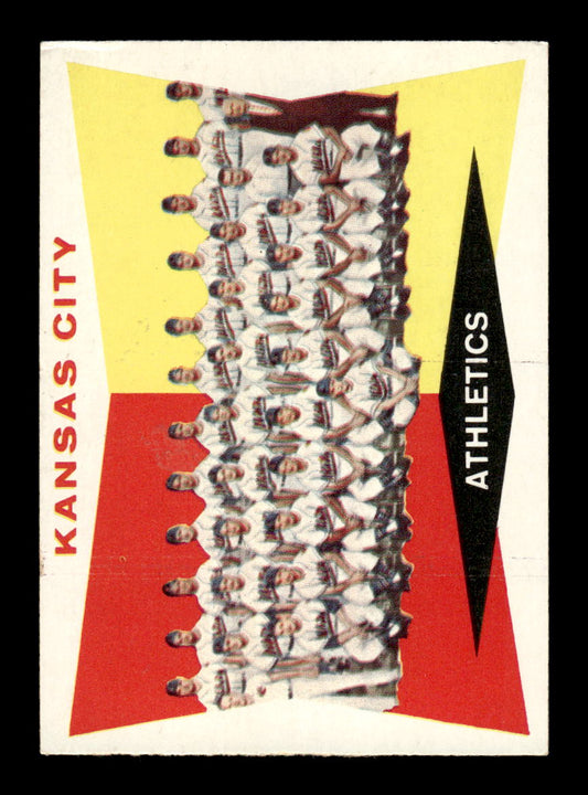 1960 Topps #413a Kansas City Athletics Kansas City Athletics EX KC10009006