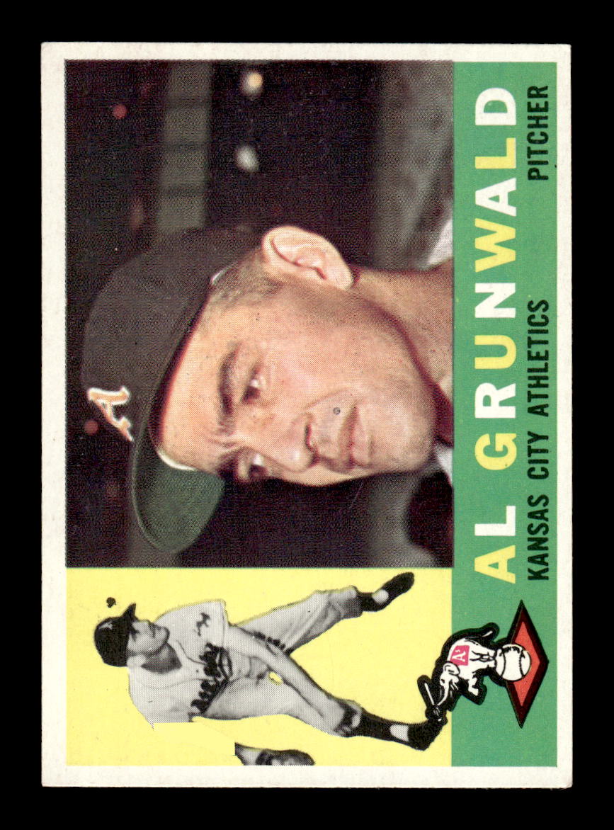 1960 Topps #427a Al Grunwald Kansas City Athletics EXMT KC10009015