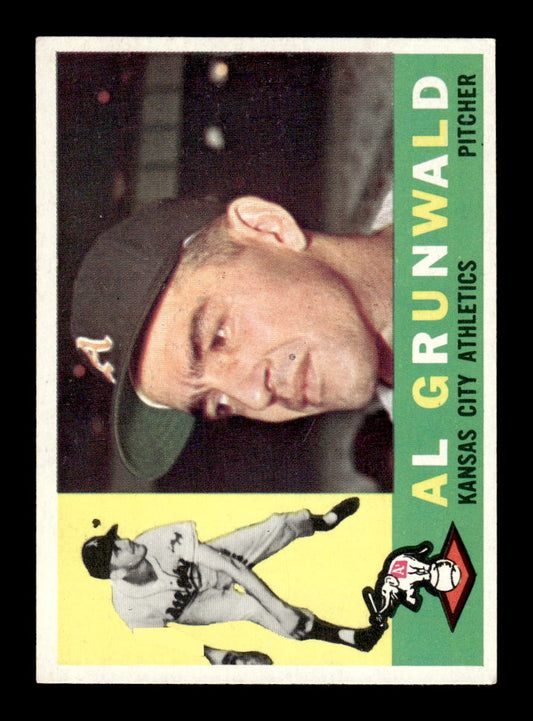 1960 Topps #427a Al Grunwald Kansas City Athletics EXMT KC10009015