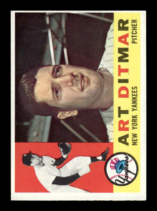 1960 Topps #430b Art Ditmar New York Yankees EXMT KC10009017
