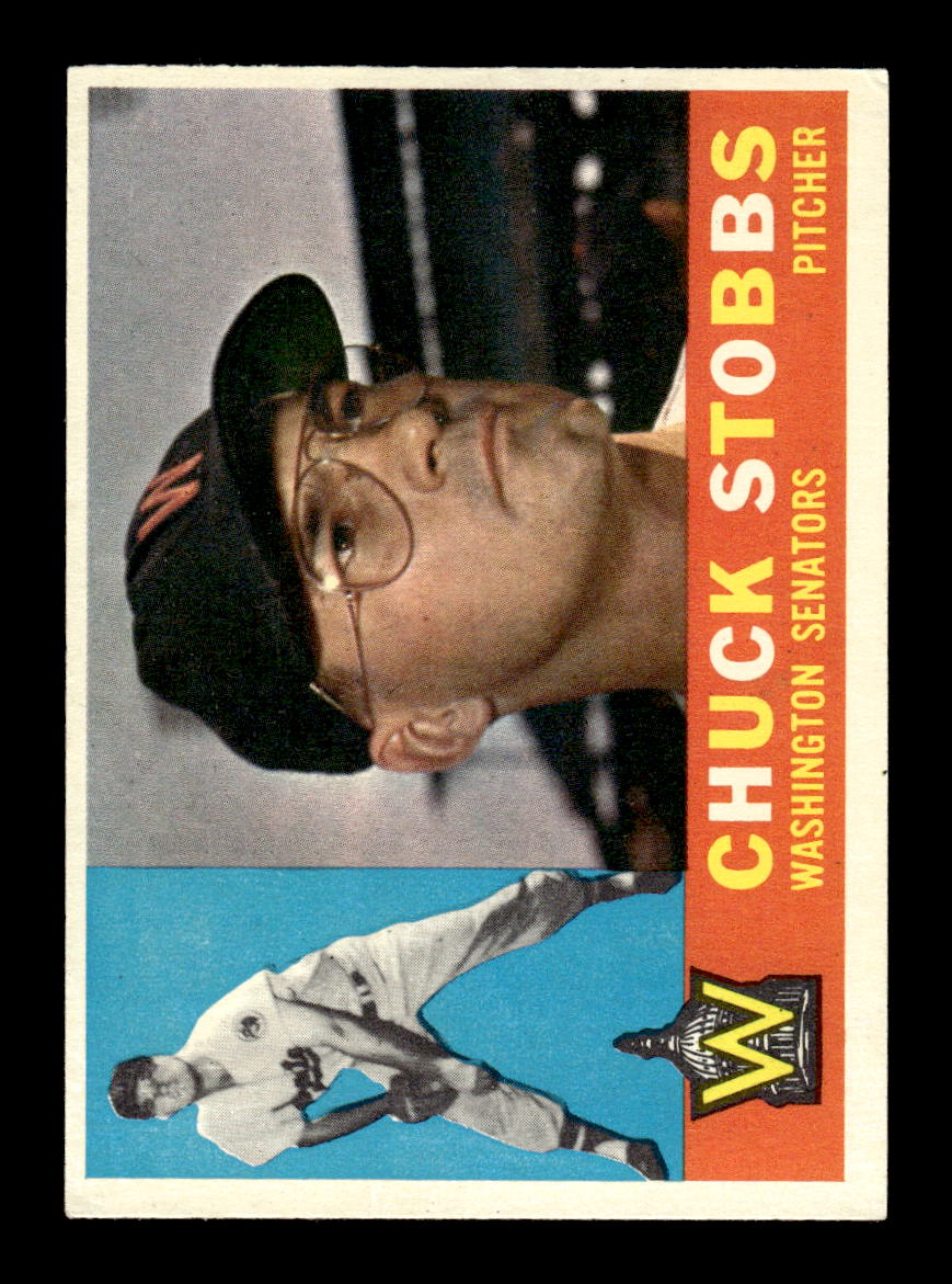 1960 Topps #432b Chuck Stobbs Washington Senators EXMT KC10009019