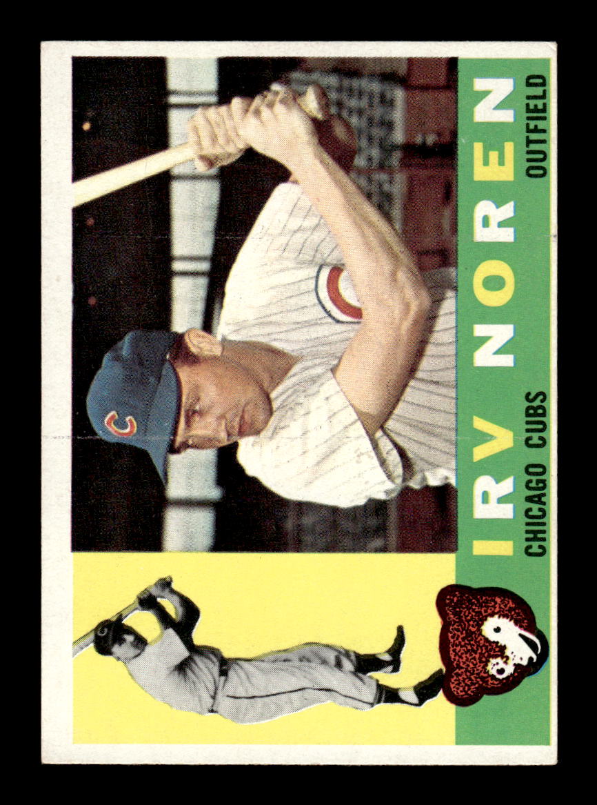 1960 Topps #433a Irv Noren Chicago Cubs EXMT KC10009020