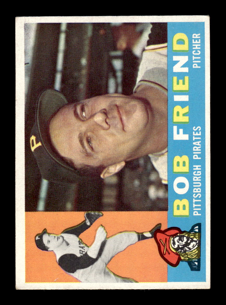 1960 Topps #437a Bob Friend Pittsburgh Pirates EXMT KC10009022