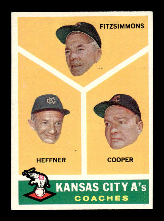 1960 Topps #462 Kansas City A's Coaches EXMT KC10009035