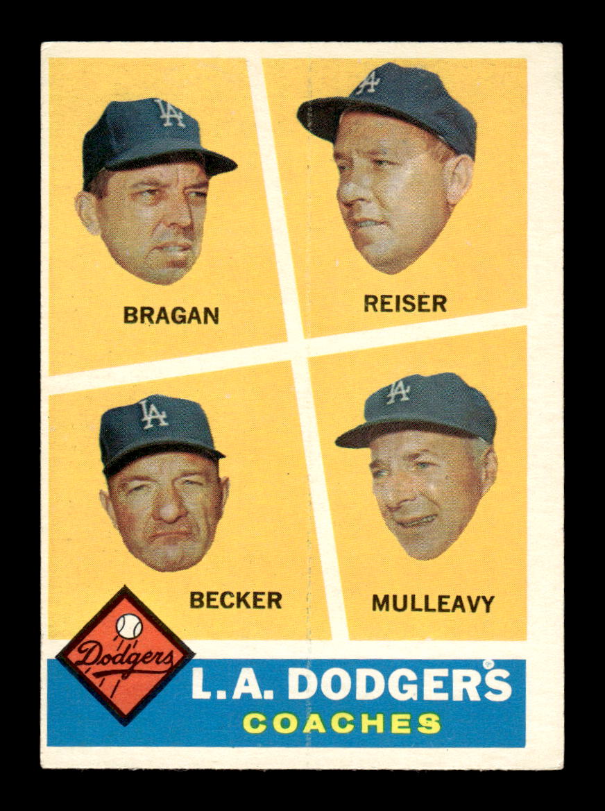 1960 Topps #463 L.A. Dodgers Coaches EXMT KC10009036