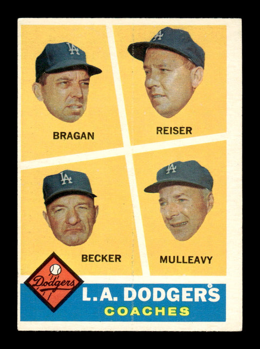 1960 Topps #463 L.A. Dodgers Coaches EXMT KC10009036