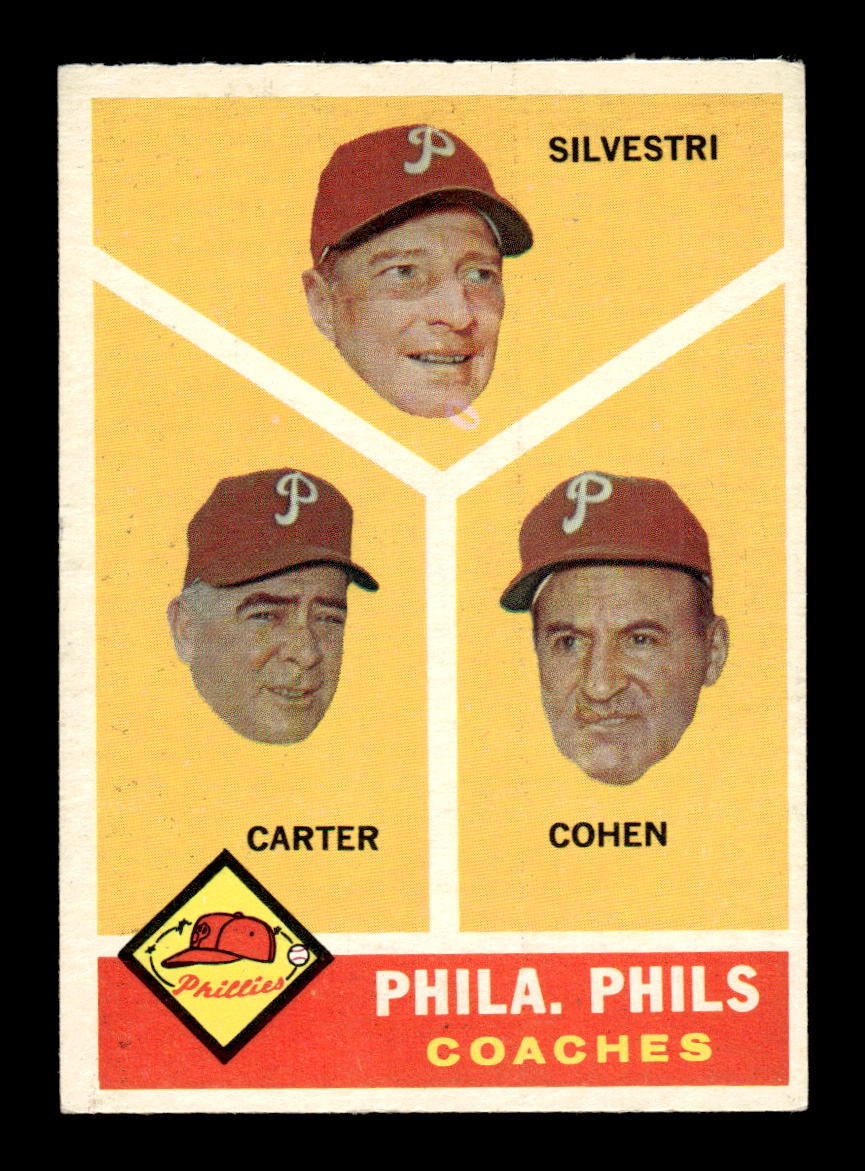 1960 Topps #466 Phila. Phils Coaches NMT KC10009038