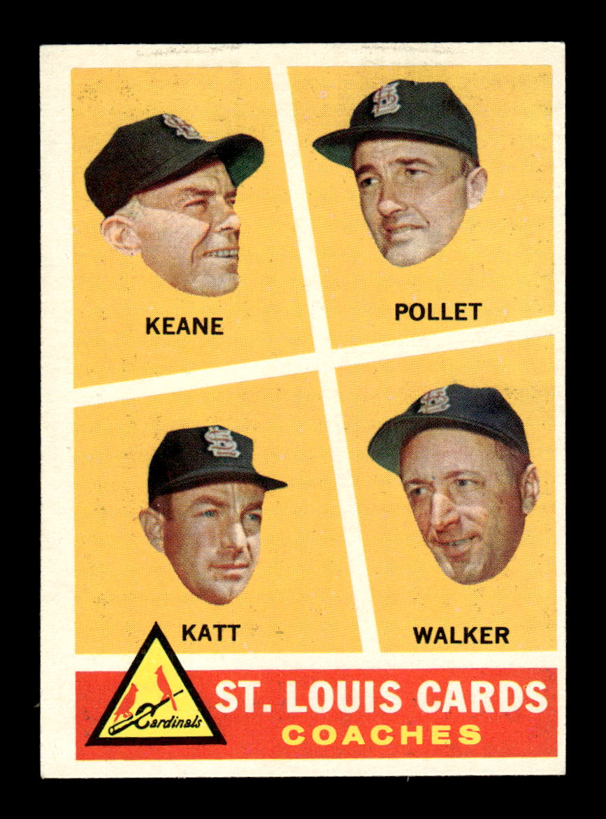 1960 Topps #468 St. Louis Cards Coaches EXMT KC10009040