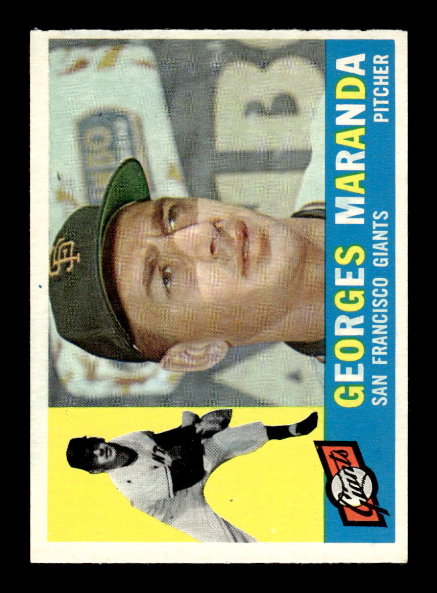 1960 Topps #479 Georges Maranda San Francisco Giants EXMT KC10009045