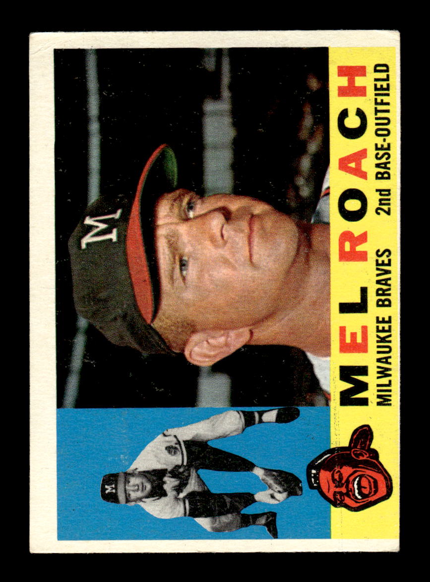 1960 Topps #491 Mel Roach Milwaukee Braves EXMT KC10009050