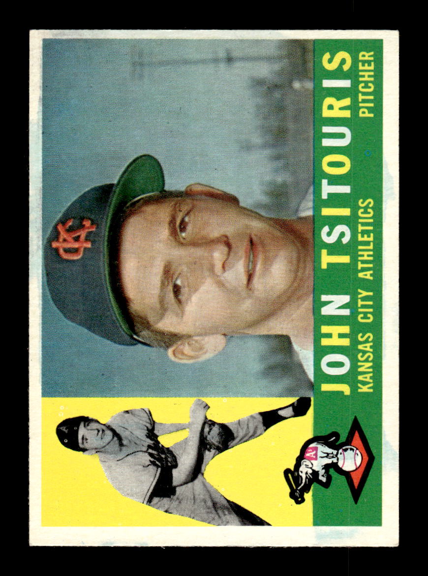1960 Topps #497 John Tsitouris Kansas City Athletics EXMT KC10009054