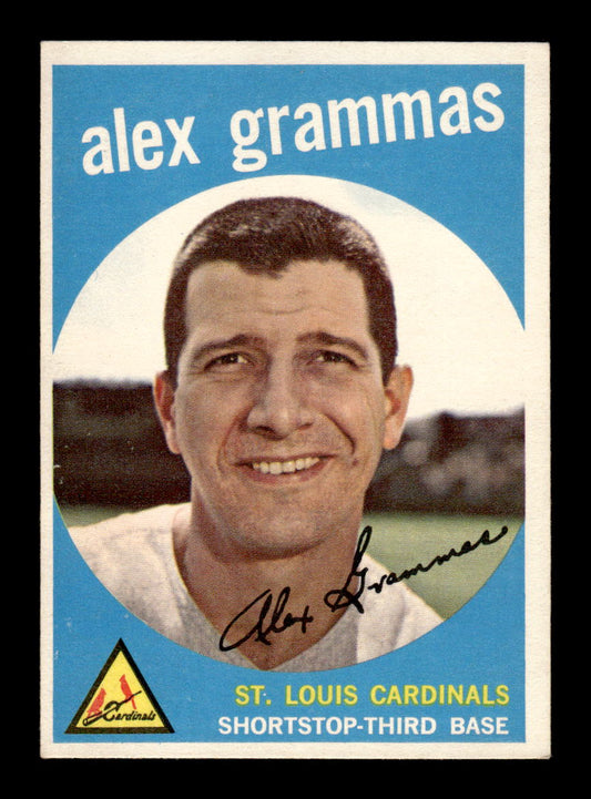 1959 Topps #6 Alex Grammas St. Louis Cardinals EXMT KC10009066