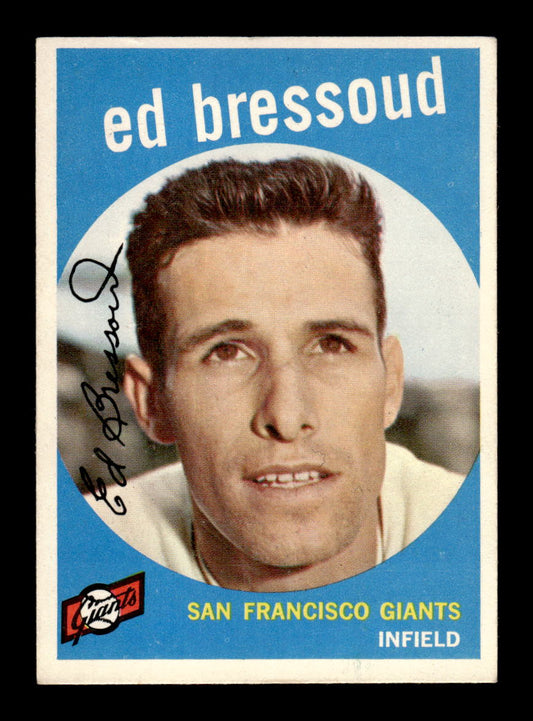 1959 Topps #19 Ed Bressoud San Francisco Giants EXMT KC10009078