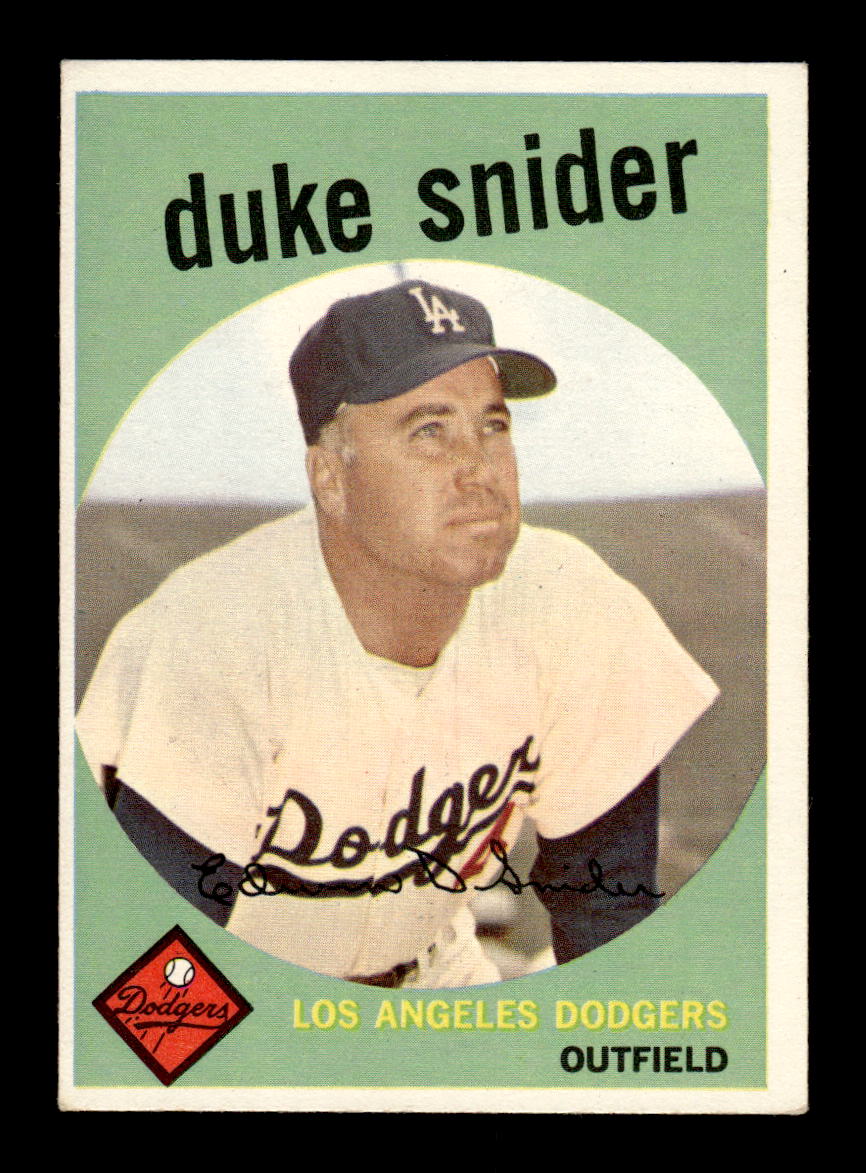 1959 Topps #20 Duke Snider Los Angeles Dodgers EXMT KC10009079