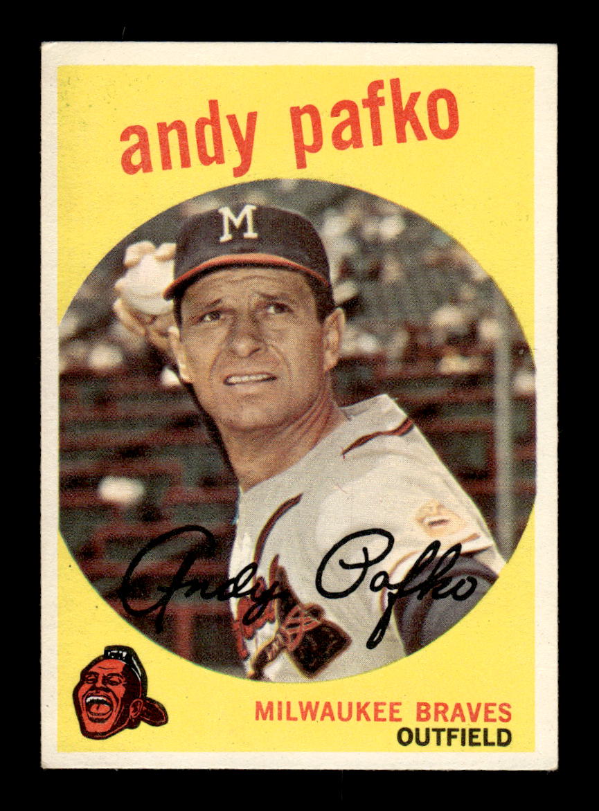 1959 Topps #27 Andy Pafko Milwaukee Braves EXMT KC10009086