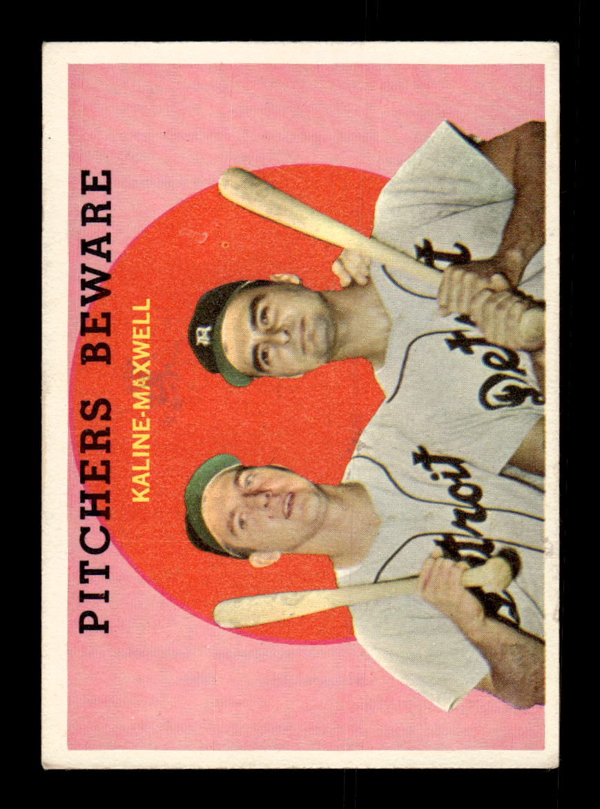 1959 Topps #34 Pitchers Beware Kaline Maxwell EXMT KC10009093