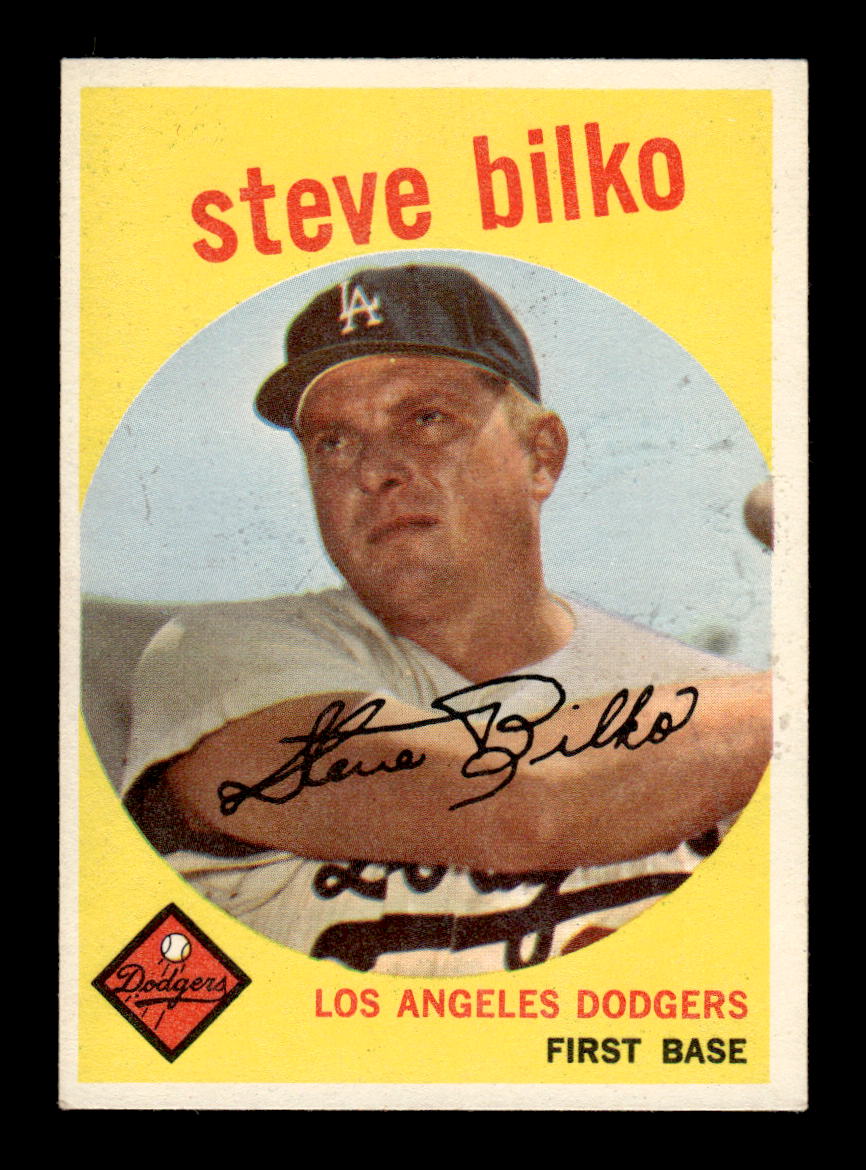 1959 Topps #43 Steve Bilko Los Angeles Dodgers EXMT KC10009102