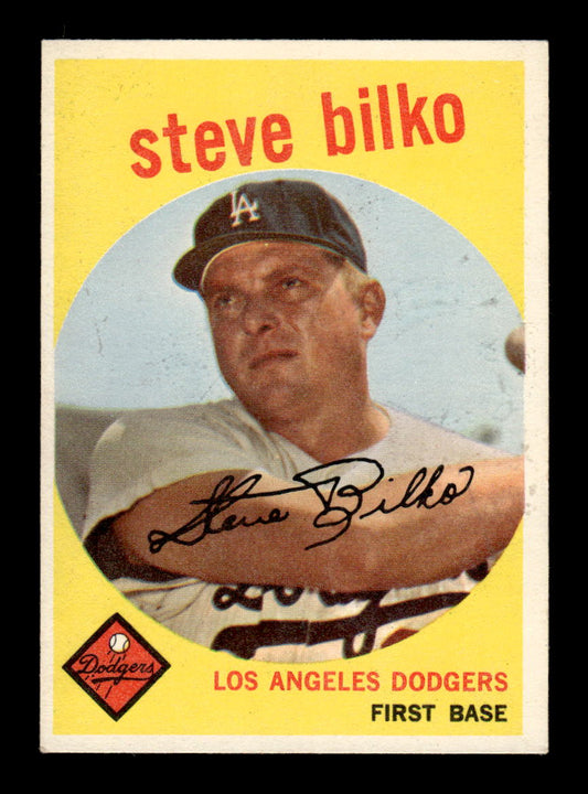 1959 Topps #43 Steve Bilko Los Angeles Dodgers EXMT KC10009102