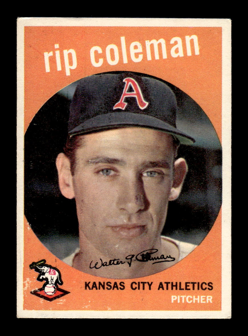 1959 Topps #51 Rip Coleman Kansas City Athletics EXMT KC10009108