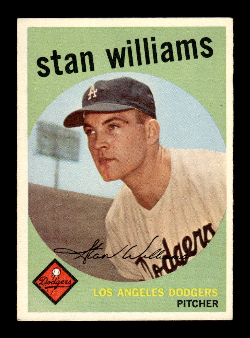 1959 Topps #53 Stan Williams Los Angeles Dodgers EXMT KC10009110