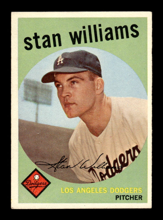 1959 Topps #53 Stan Williams Los Angeles Dodgers EXMT KC10009110
