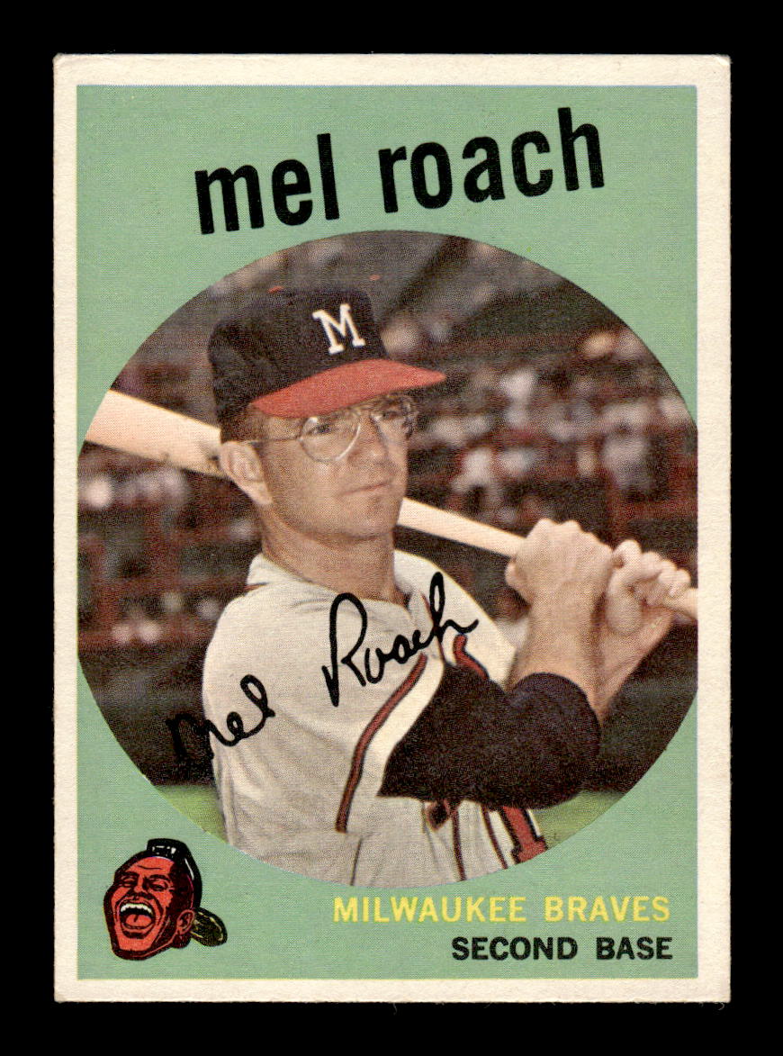 1959 Topps #54 Mel Roach Milwaukee Braves EXMT KC10009111