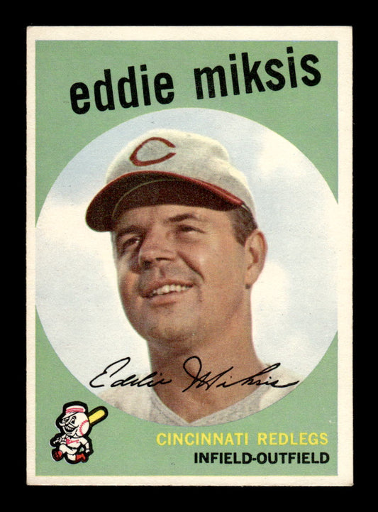 1959 Topps #58 Eddie Miksis Cincinnati Redlegs EXMT KC10009115