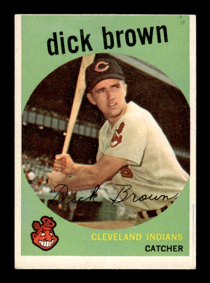 1959 Topps #61 Dick Brown Cleveland Indians EXMT KC10009118