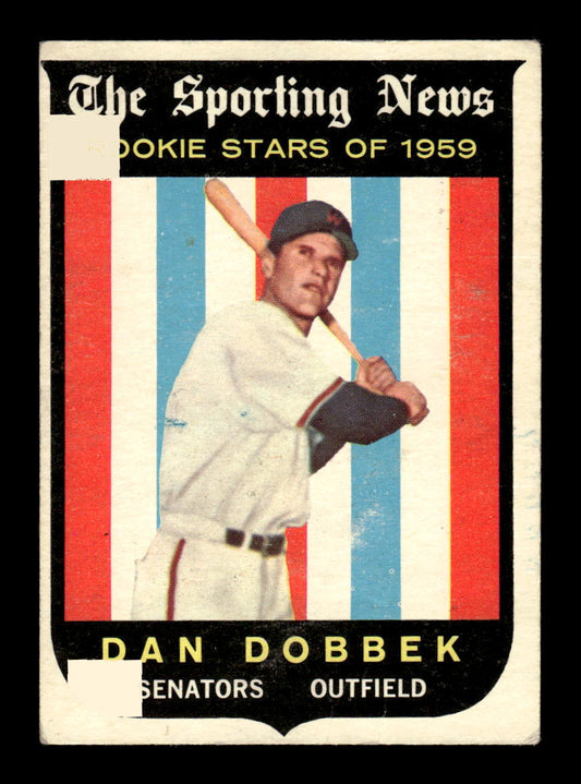 1959 Topps #124 Dan Dobbek Washington Senators EXMT KC10009173