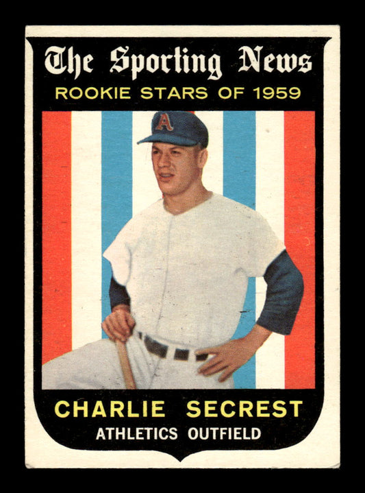 1959 Topps #140 Charlie Secrest Kansas City Athletics EXMT KC10009189