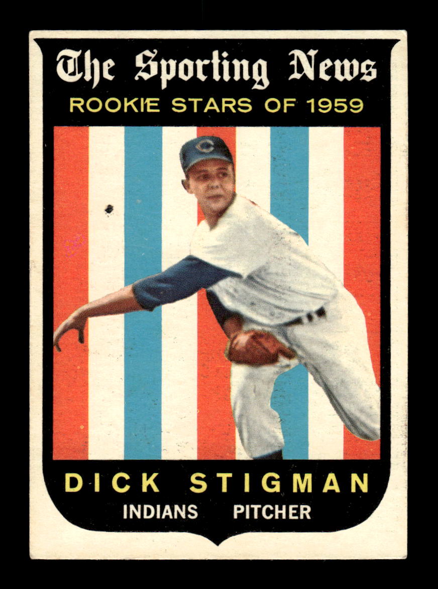 1959 Topps #142 Dick Stigman Cleveland Indians EXMT KC10009191