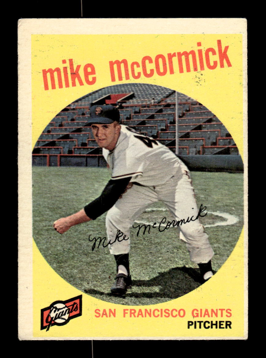 1959 Topps #148 Mike McCormick San Francisco Giants VG KC10009197