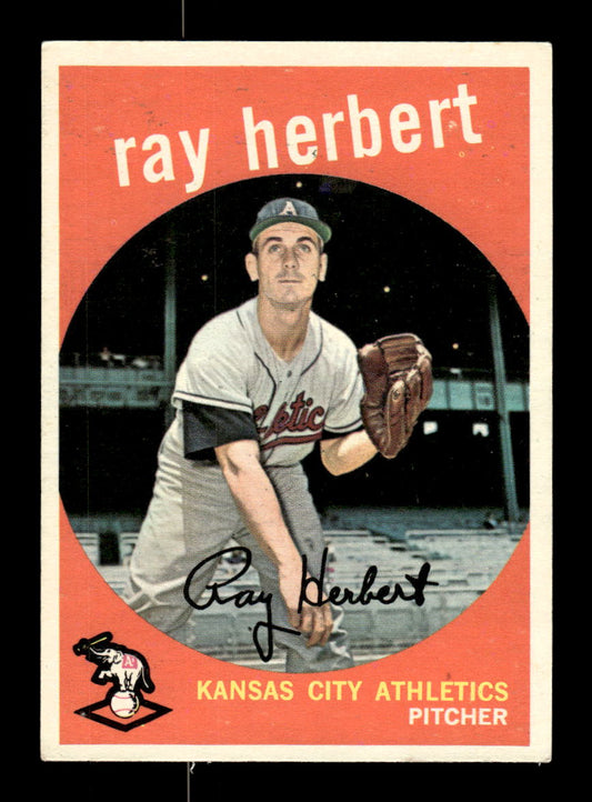 1959 Topps #154 Ray Herbert Kansas City Athletics EX KC10009202