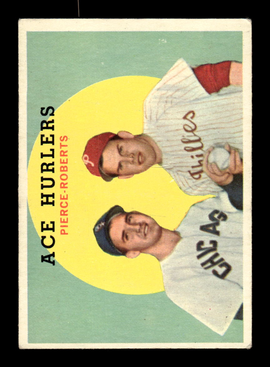 1959 Topps #156 Ace Hurlers Billy Pierce Robin Roberts VGEX KC10009203